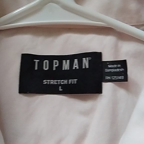 TOPMAN blush Large button up - Picture 2 of 3
